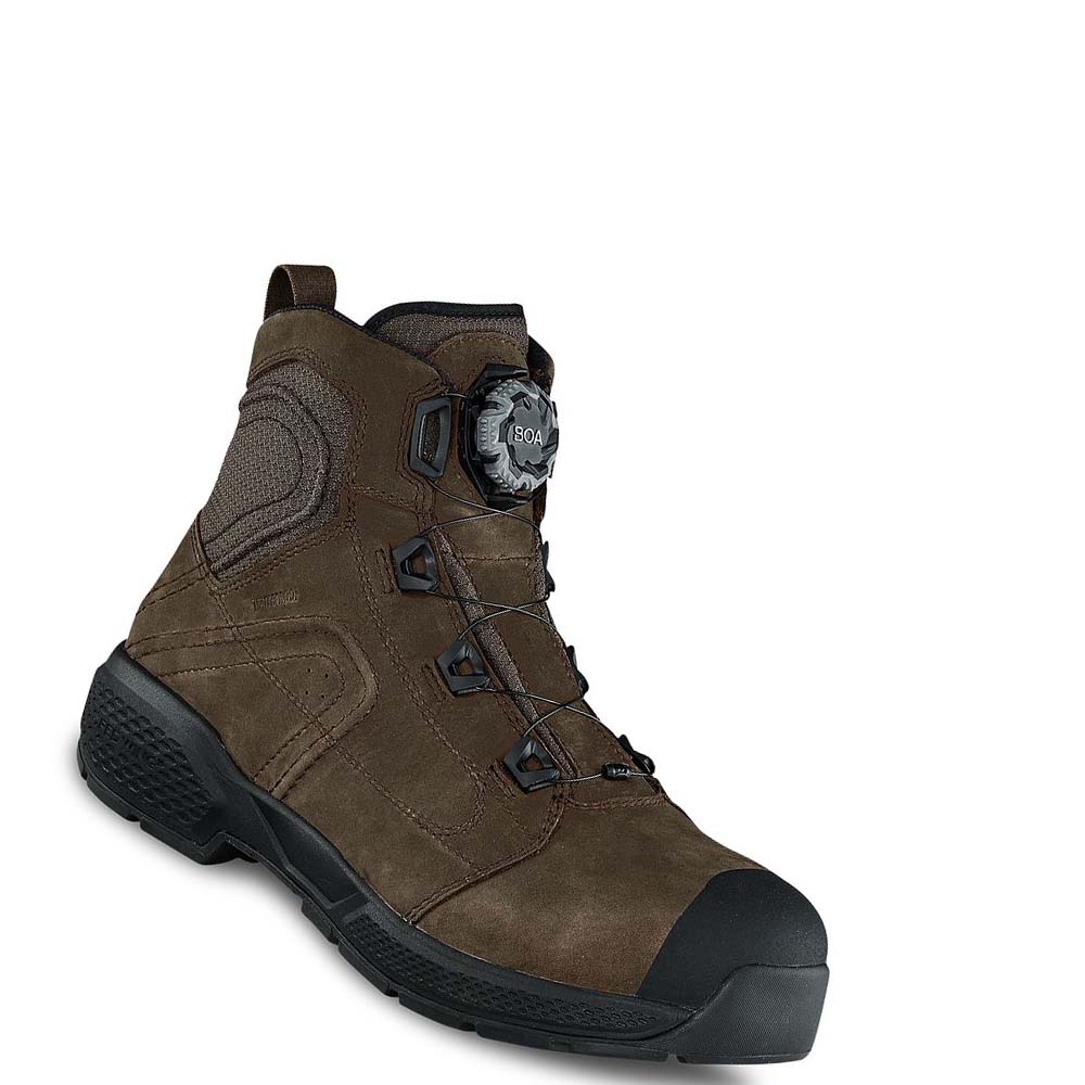 Red Wing Exos Lite 6-inch Waterproof, CSA Men\'s Safety Boots Brown | ZA 337FDN